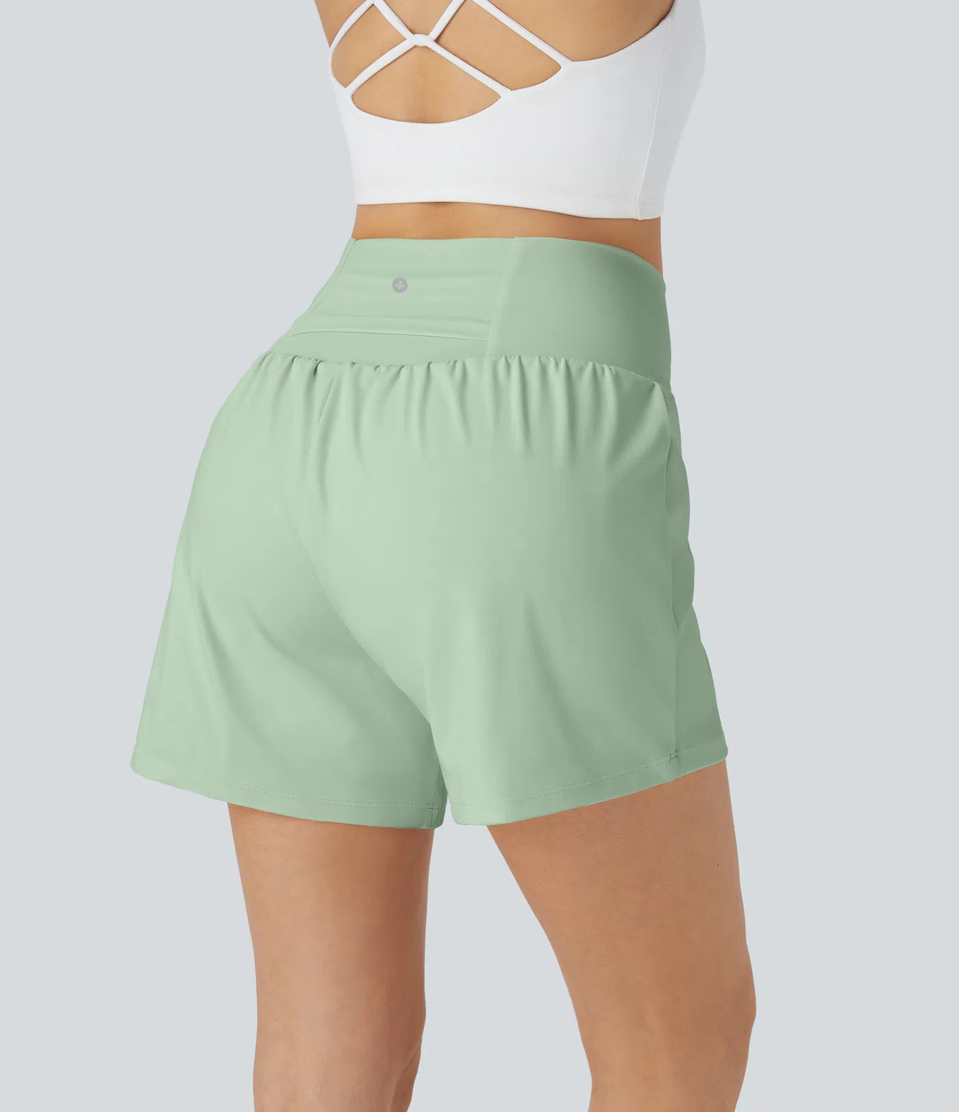 Sage athletic shorts listing photo before multi-shot