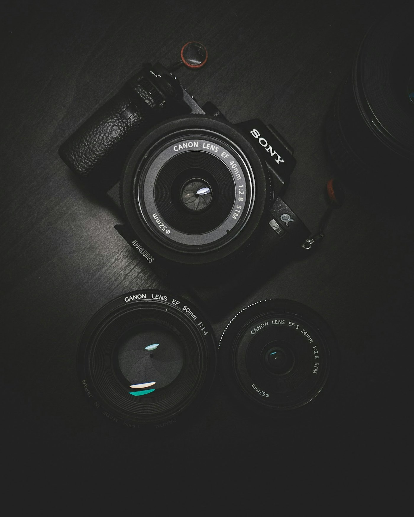 Vintage camera on a photography desk