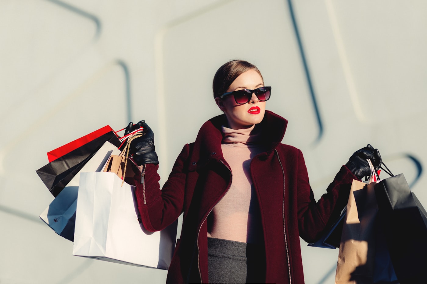 Fashion shopping bags and apparel