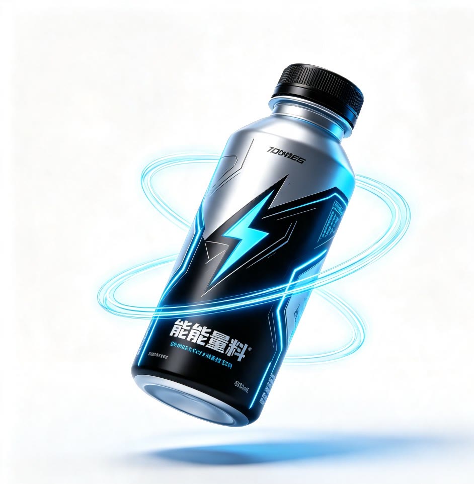 Energy drink packshot after NanoBanana-style still prep for AmazVid Product shot